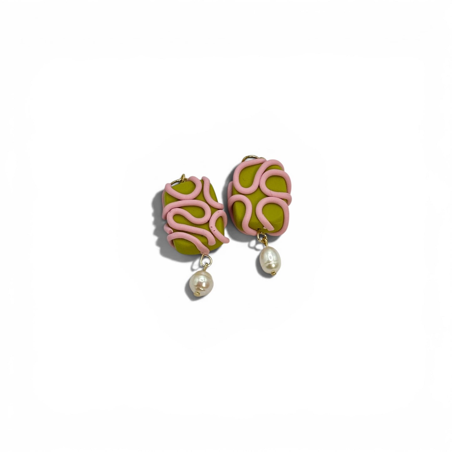 Charm Serpentina Verde / Rosa