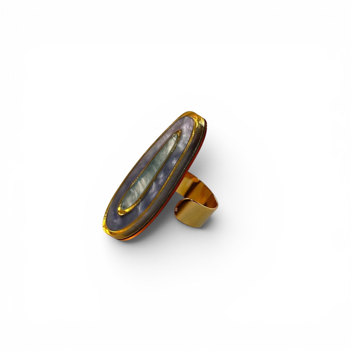 Anillo Geoda azul/ turquesa