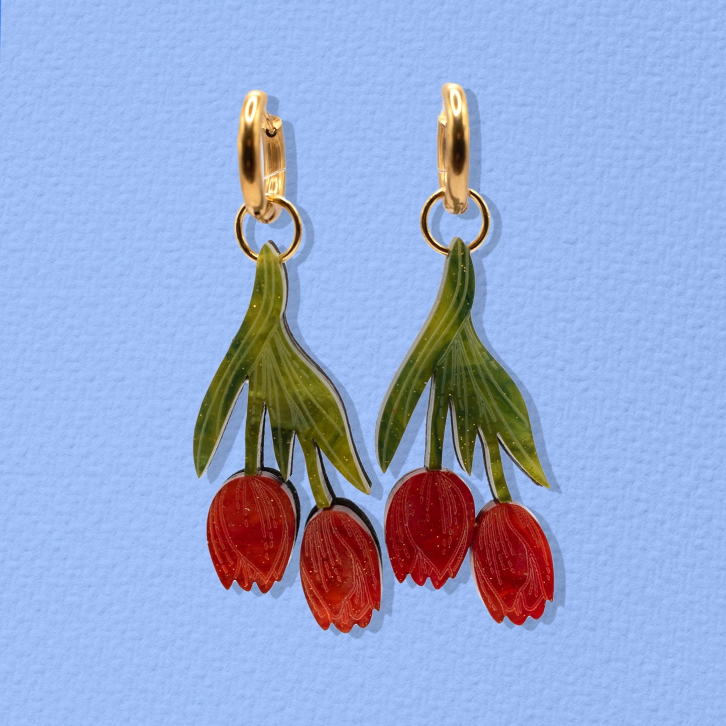 Orange Tulip Charm