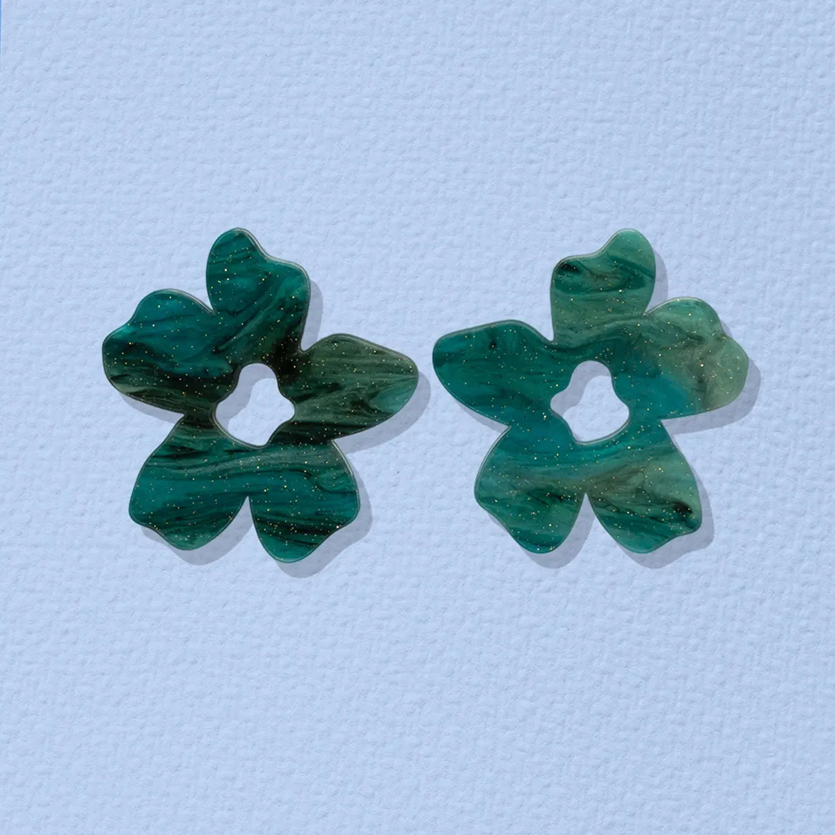 Mini-PentaFlower verde oscuro marmolado