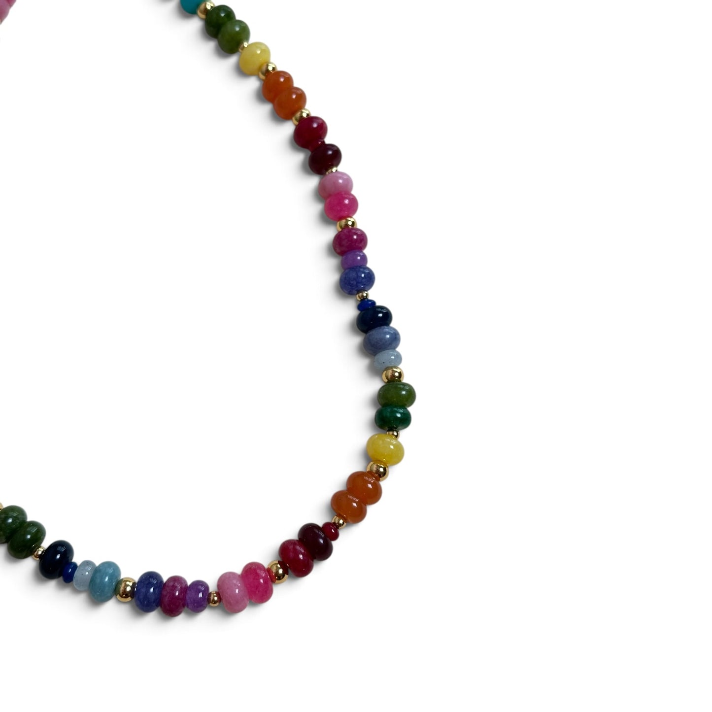 Collar jade Rainbow