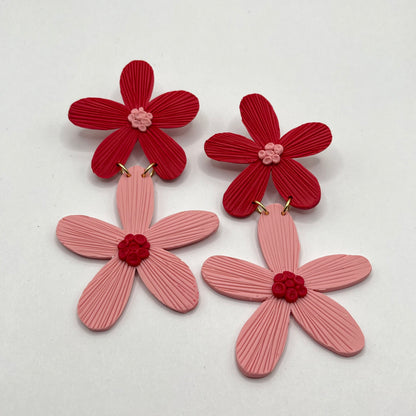 SUPER DUO fuchsia and pale pink