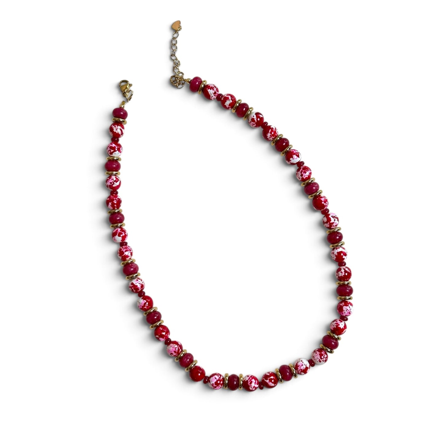 Collar moteado rojo