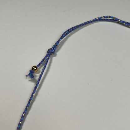 Collar cuerda azul