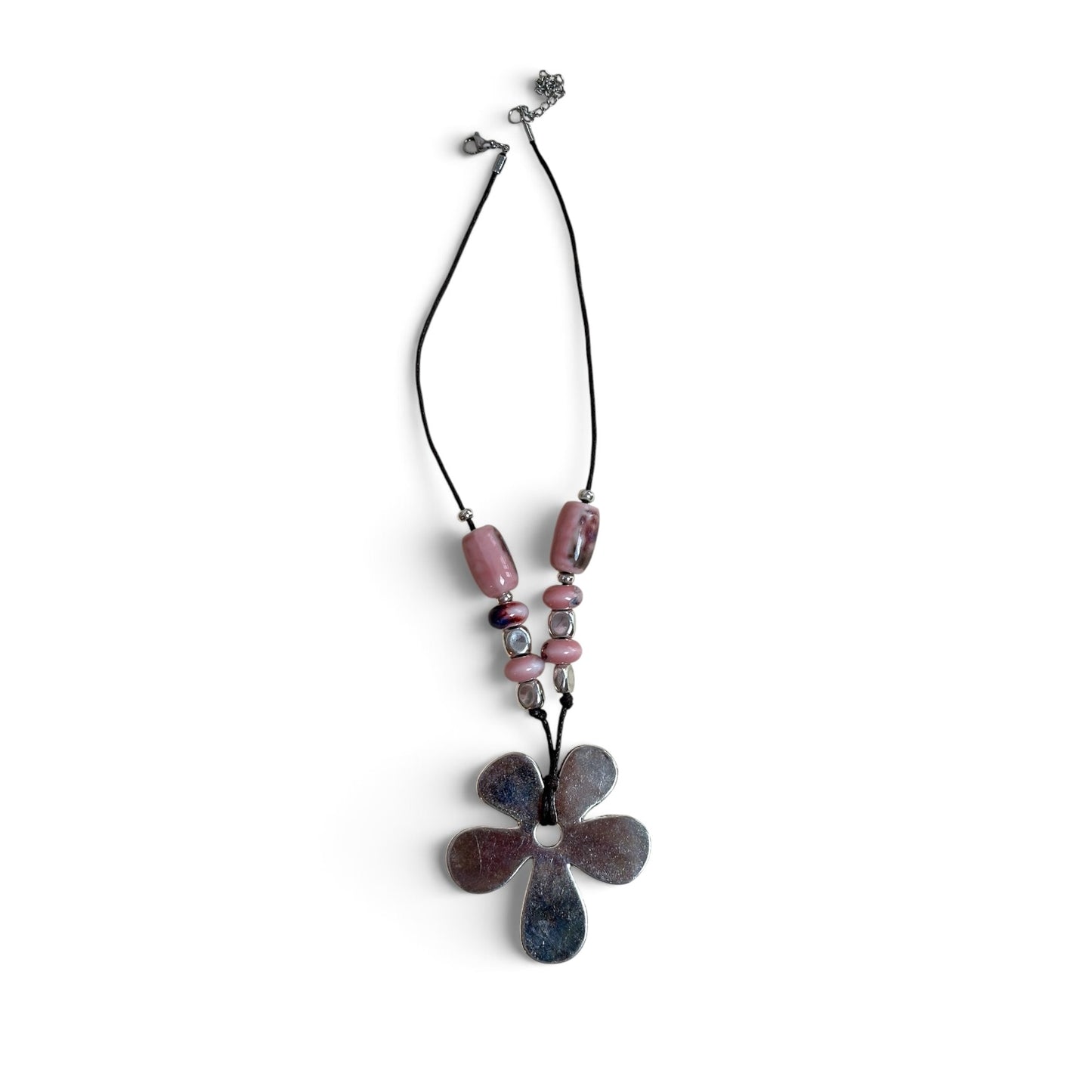 Collar cuerda flor