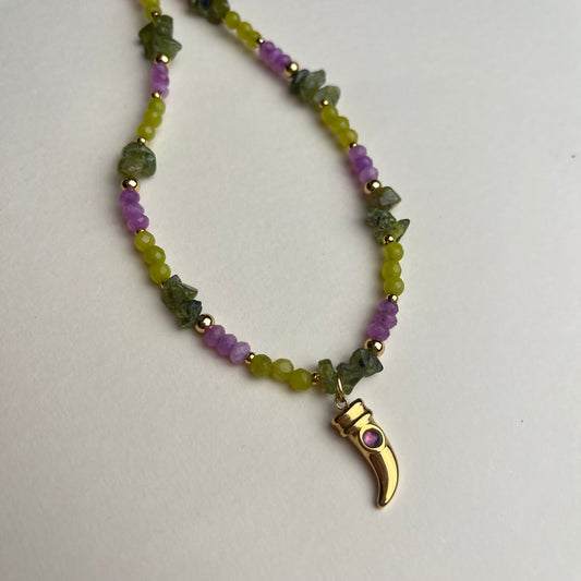 Collar Diente Morado