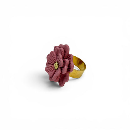Anillo Floral Lila