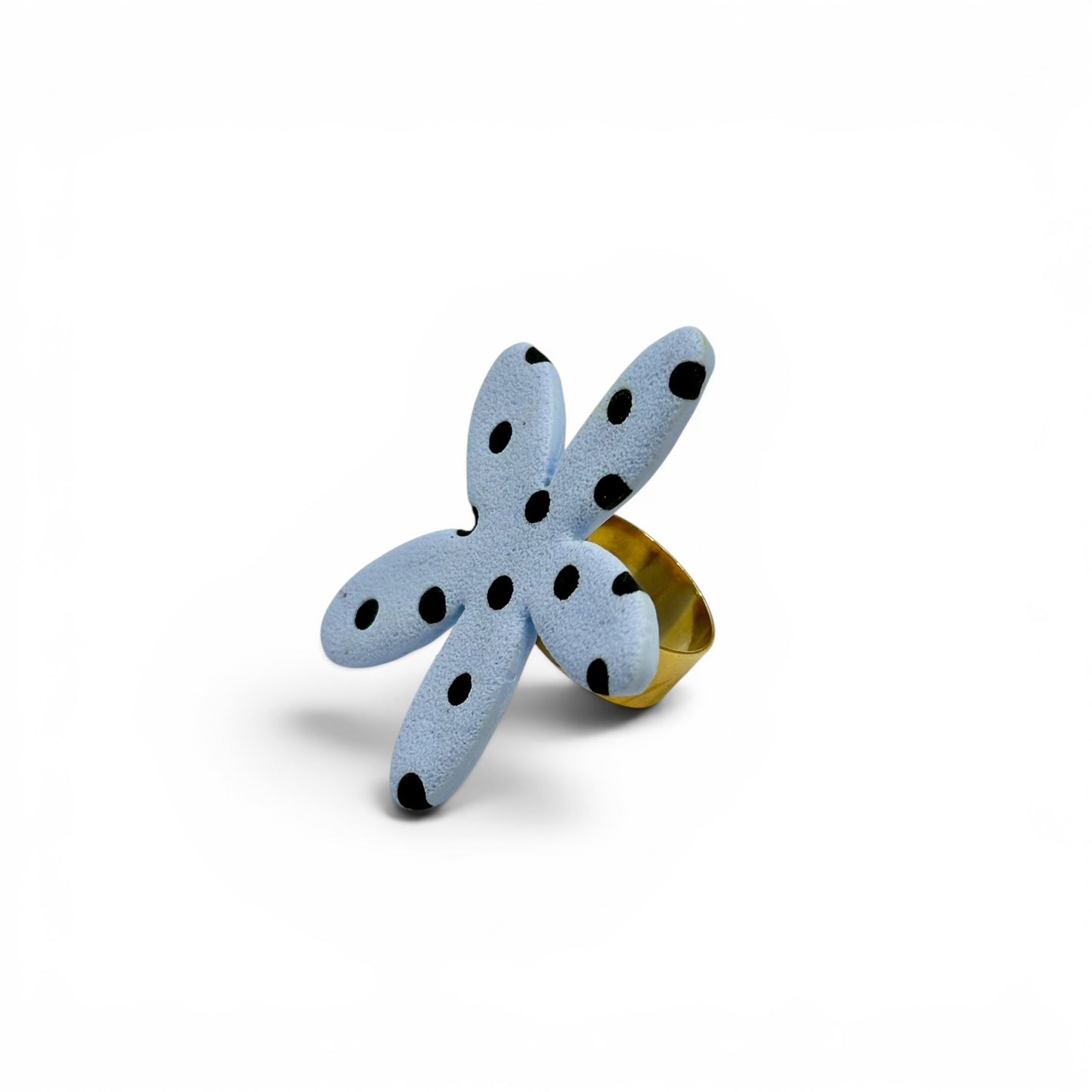 Anillo Poppins Azul sin borde
