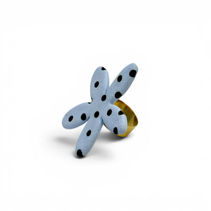 Anillo Poppins Azul sin borde