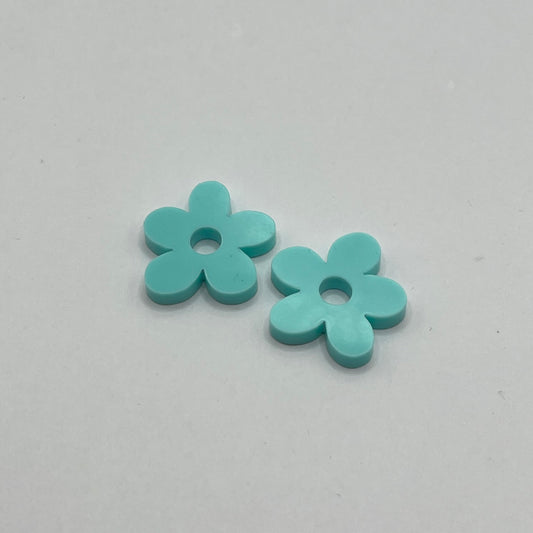 Turquoise flower charm