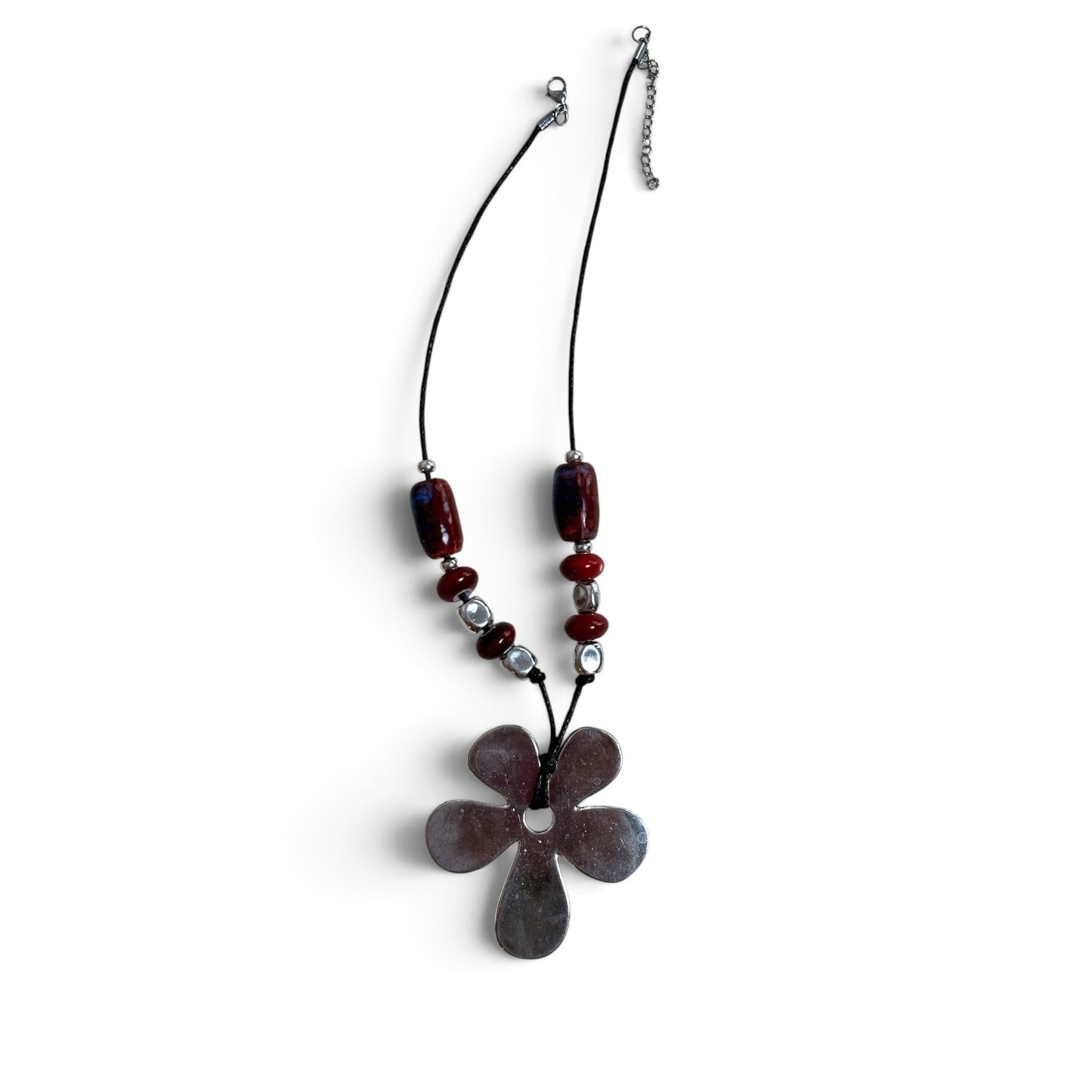 Collar cuerda flor
