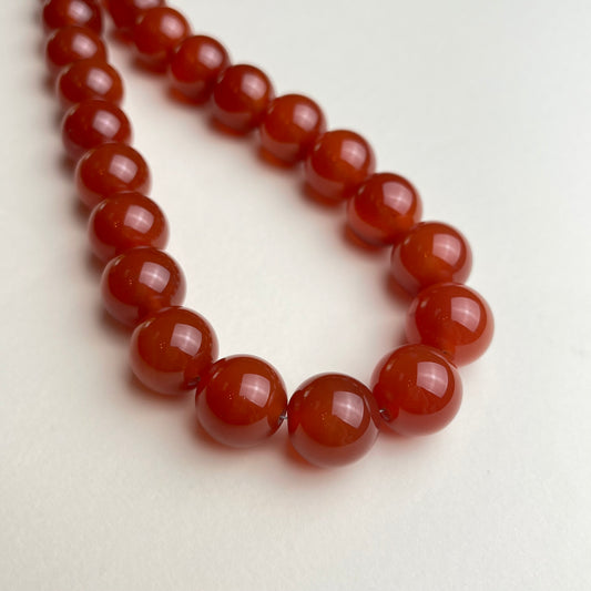 Collar cuentas grandes naranja