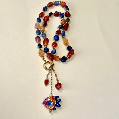 Collar pez rojo