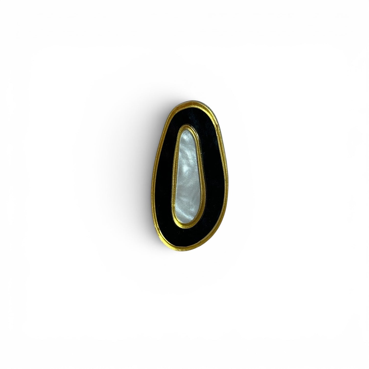 Anillo Geoda Negro/Blanco