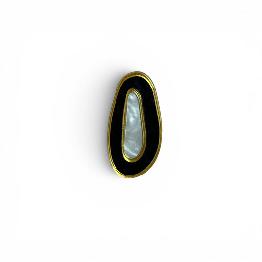Anillo Geoda Negro/Blanco