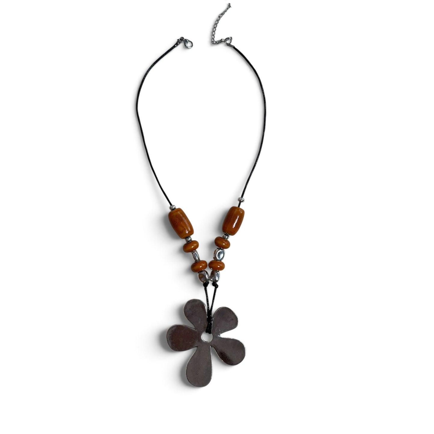 Collar cuerda flor