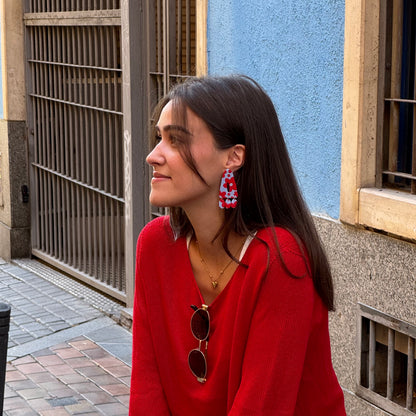Mocha azul y rojo