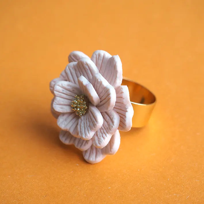 Anillo Floral BLANCO