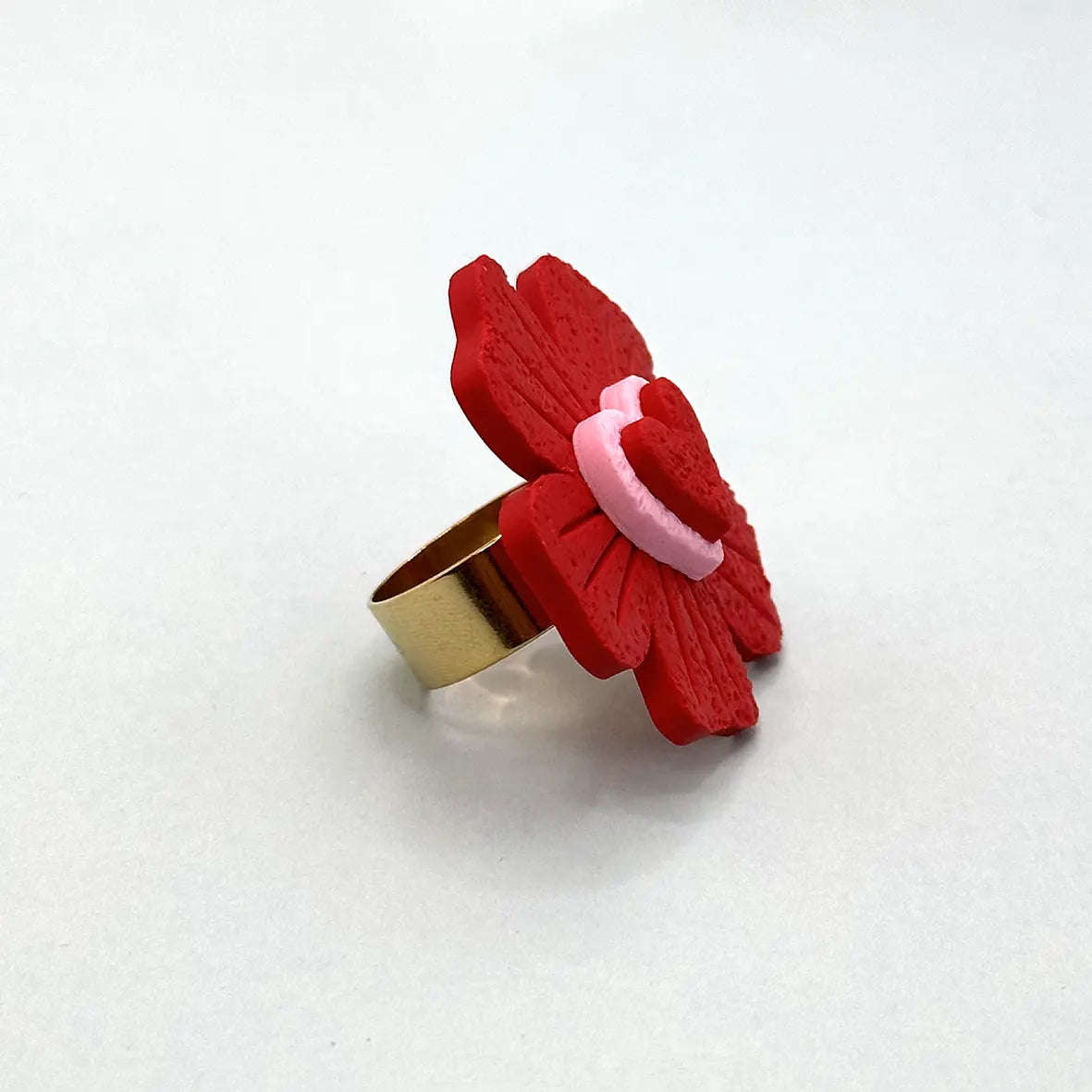 Anillo Flor corazón