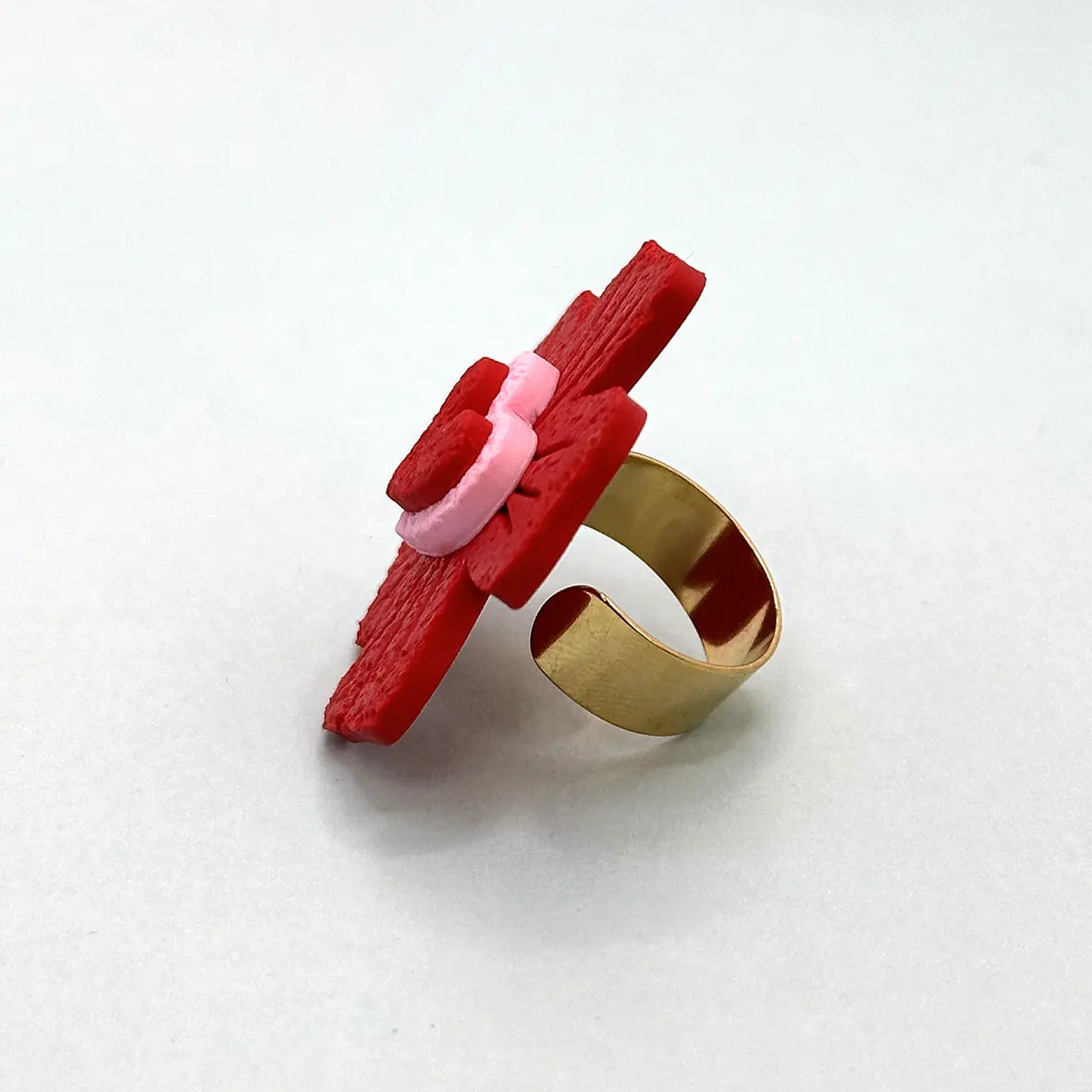 Anillo Flor corazón