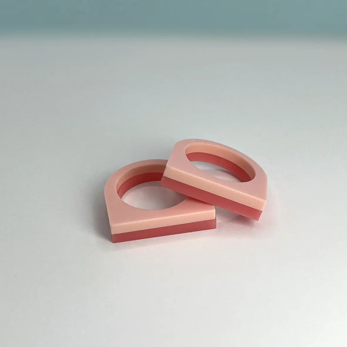 Anillo rayas bicolor