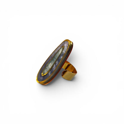 Anillo Geoda azul/ turquesa