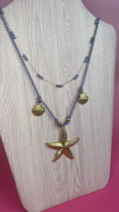 Collar piedras azules