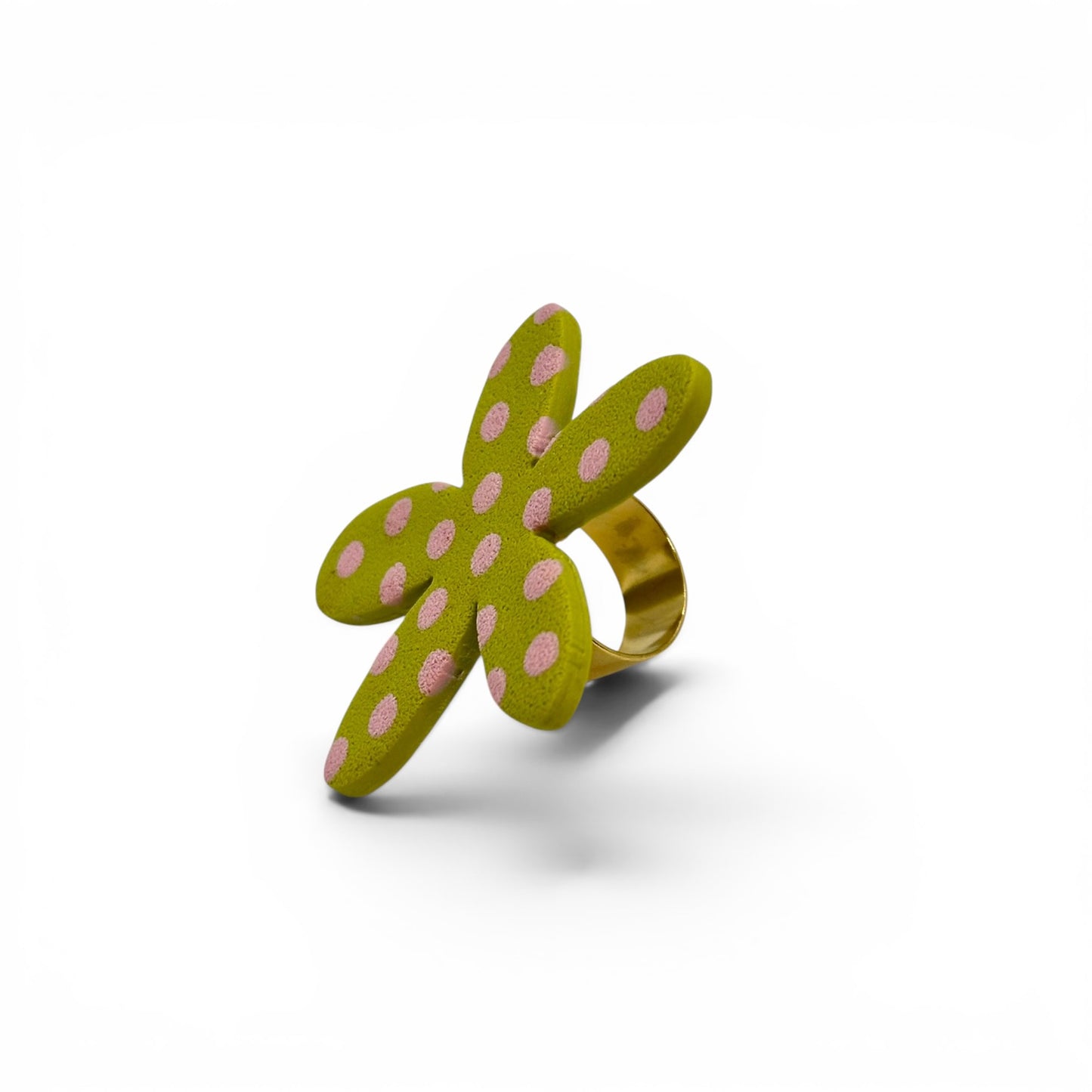 Anillo Poppins Verde sin borde