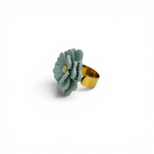 Anillo Floral Azul