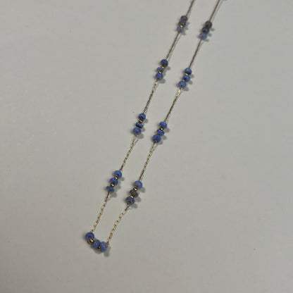 Collar piedras azules