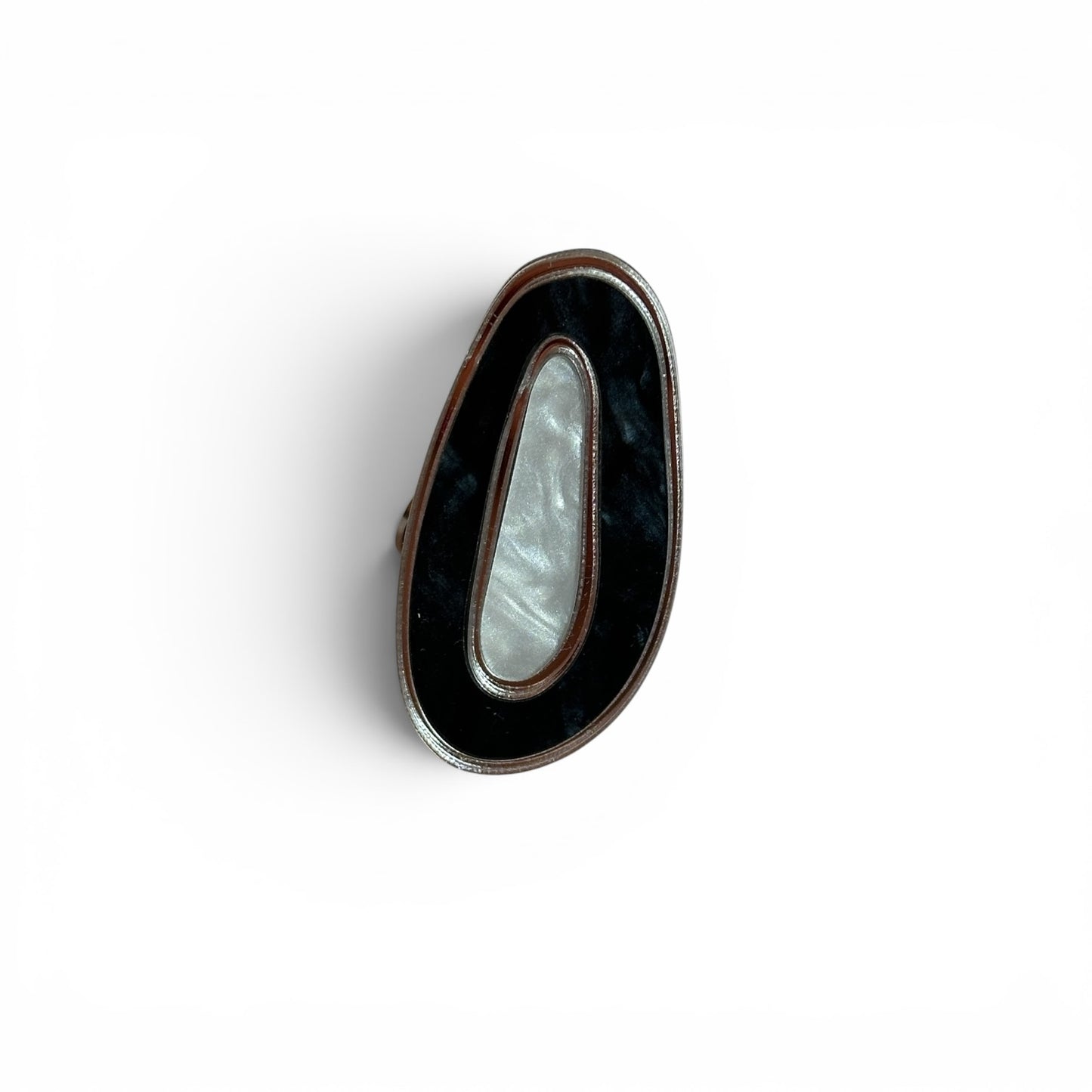 Anillo Geoda Negro/Blanco
