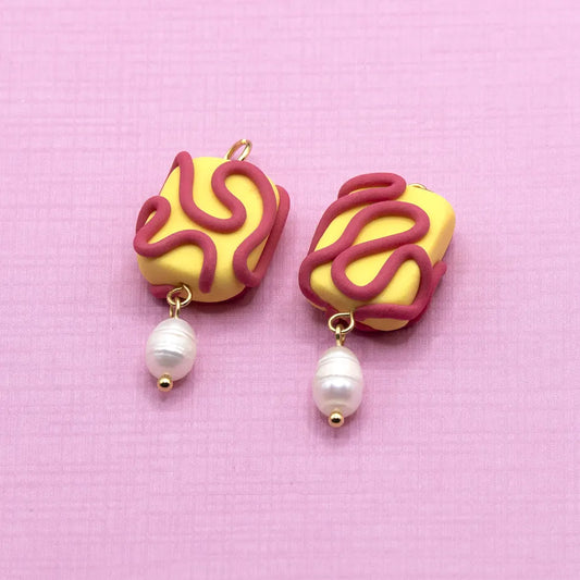 Yellow / Fuchsia Serpentine Charm