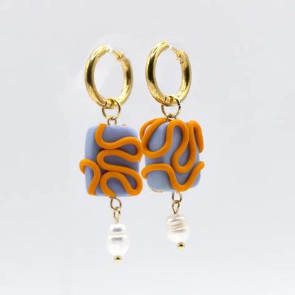 Charm Serpentine Sky Blue / Orange