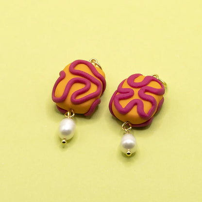 Orange/Fuchsia Serpentine Charm