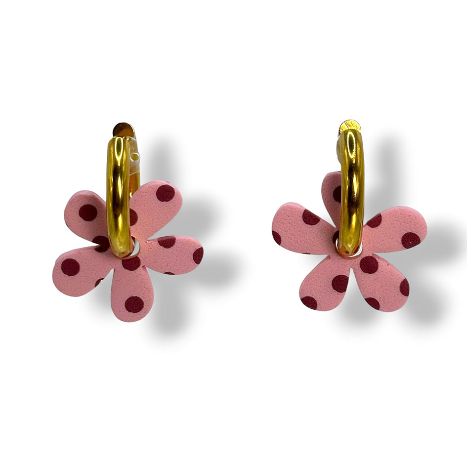 Charm Polka dot Rosa