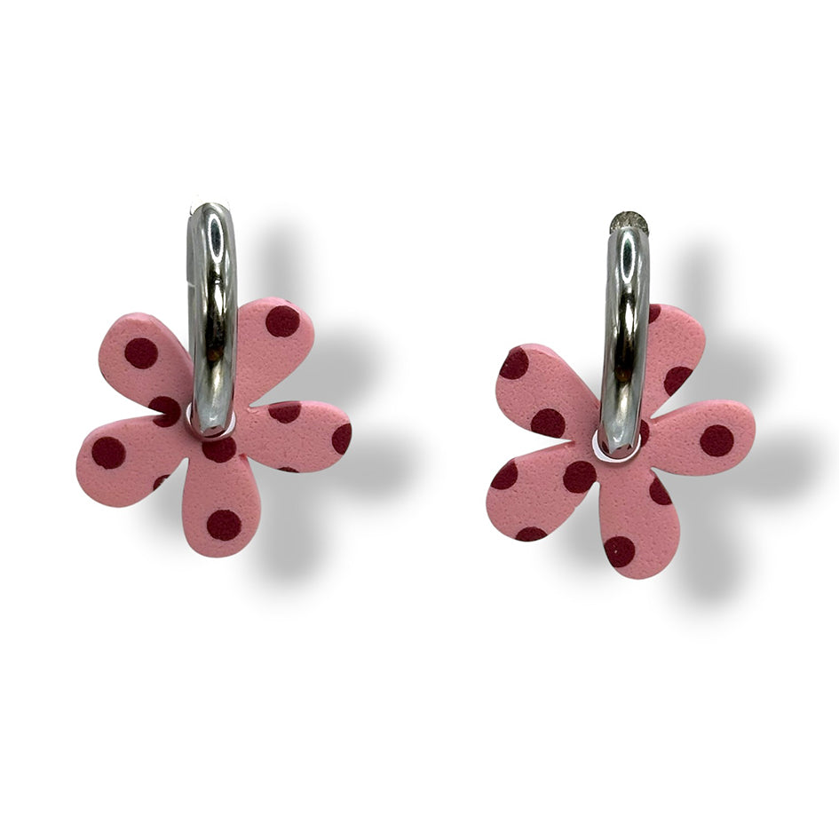Charm Polka dot Rosa