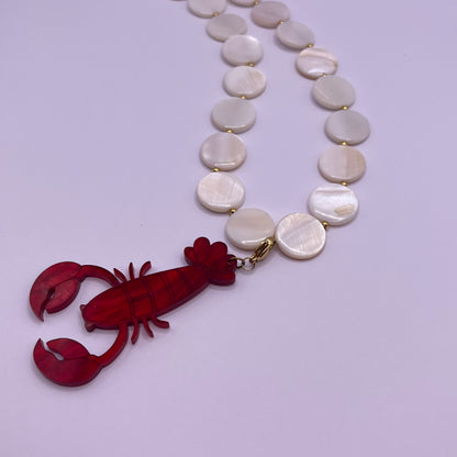 Collar nácar plano