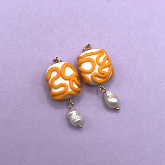 Orange Serpentine Charm