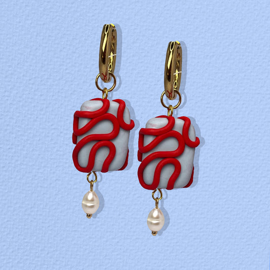 Charm Serpentina Azul / Rojo