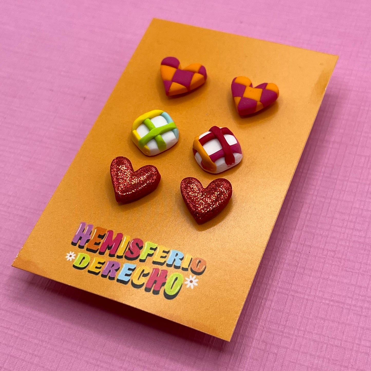 Pack Mini Pendientes picnic corazones