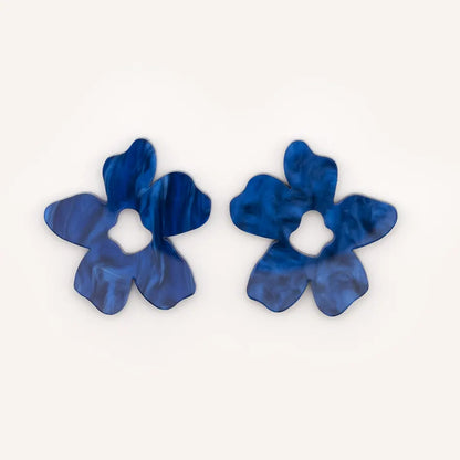 PentaFlower Marbled Navy Blue