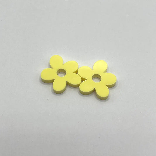 Pastel yellow flower charm