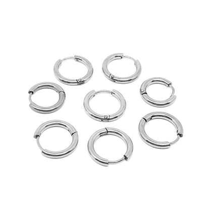 Silver Hoops